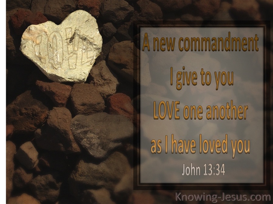 John 13:34 Love As I Have Loved You (brown)